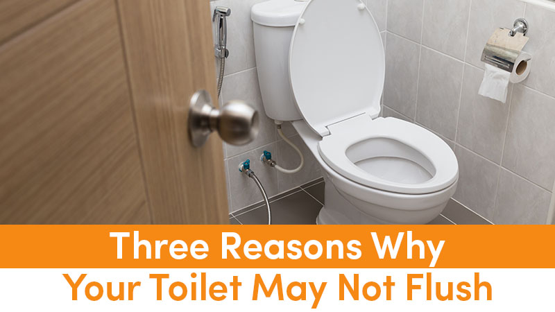 Three Reasons Why Your Toilet May Not Flush